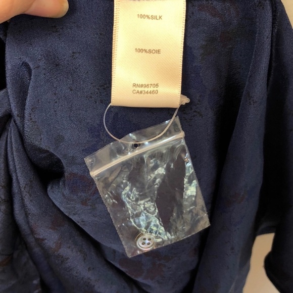 Rebecca Taylor | NWOT Floral Silk Shirt Dress - Picture 6 of 8